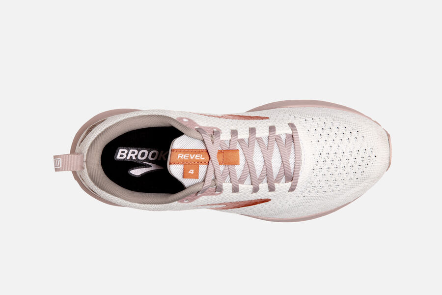 Brooks Revel 4 Road Loopschoenen Dames - Wit/Goud - 758630YZD